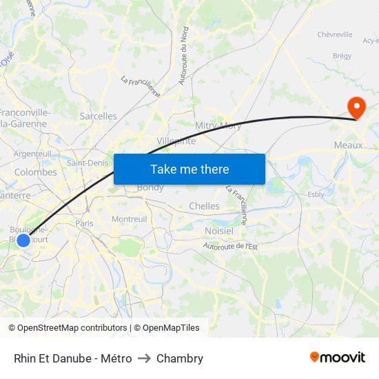 Rhin Et Danube - Métro to Chambry map