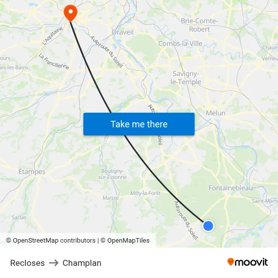 Recloses to Champlan map