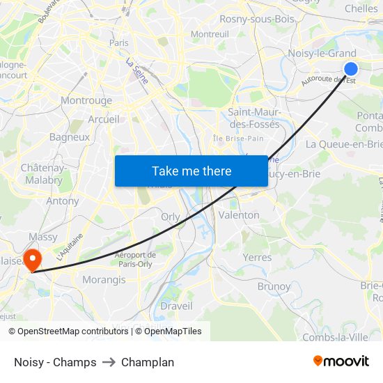Noisy - Champs to Champlan map