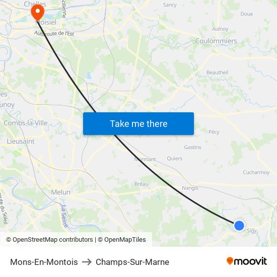 Mons-En-Montois to Champs-Sur-Marne map