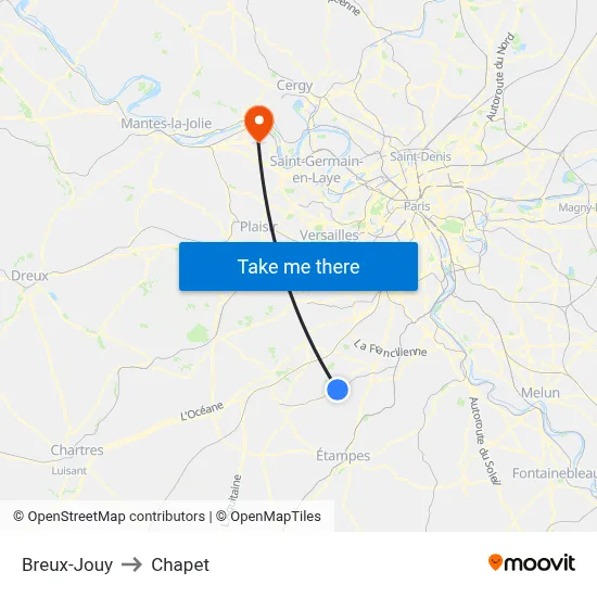 Breux-Jouy to Chapet map