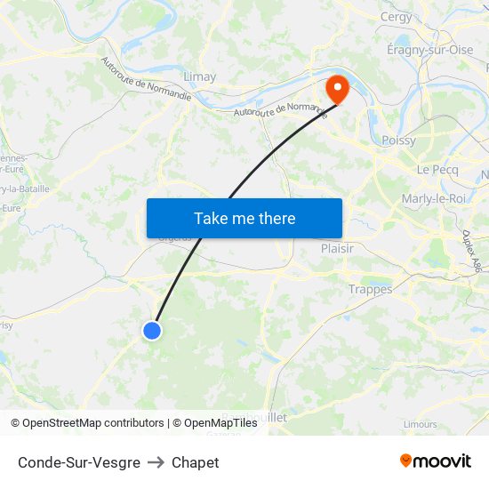 Conde-Sur-Vesgre to Chapet map