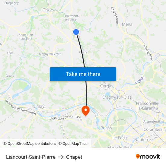Liancourt-Saint-Pierre to Chapet map