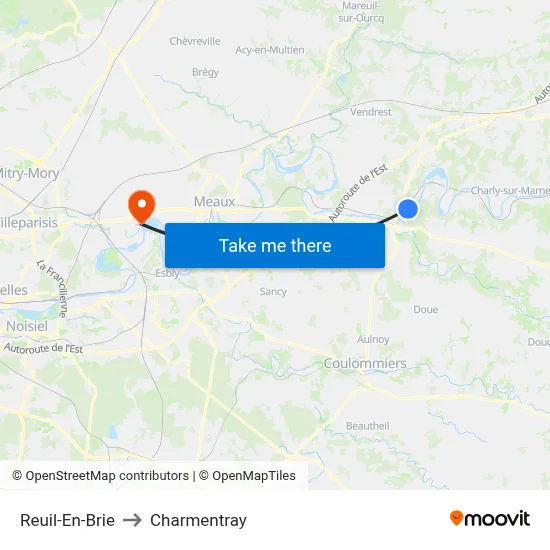 Reuil-En-Brie to Charmentray map