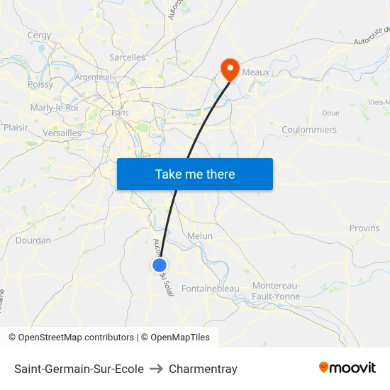 Saint-Germain-Sur-Ecole to Charmentray map
