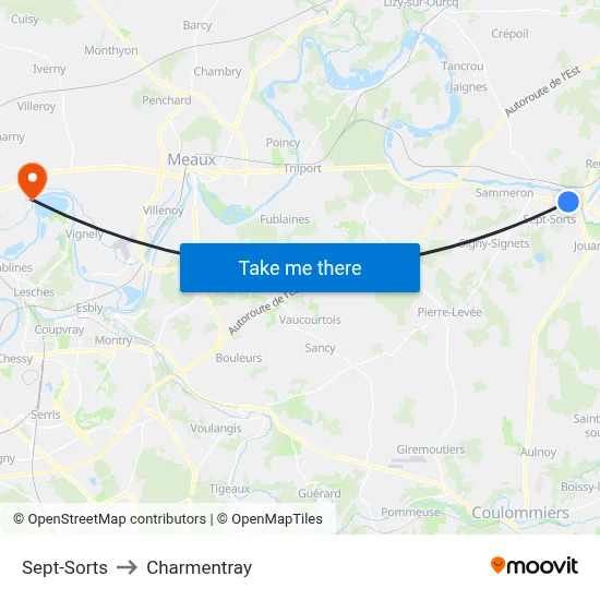 Sept-Sorts to Charmentray map