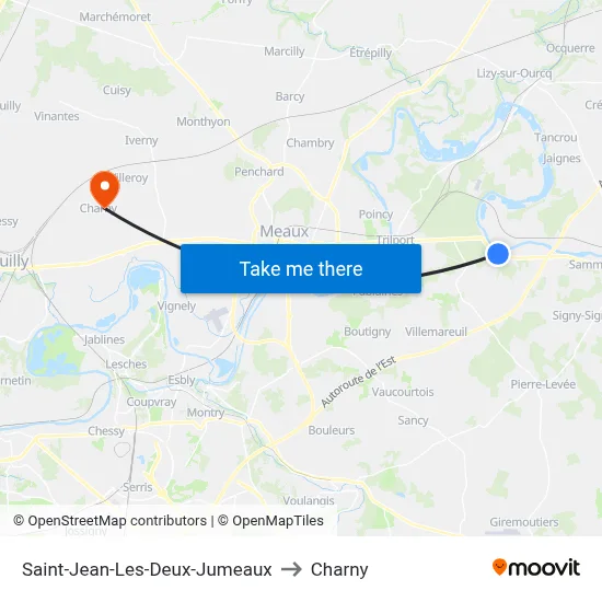 Saint-Jean-Les-Deux-Jumeaux to Charny map