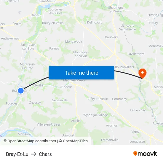 Bray-Et-Lu to Chars map