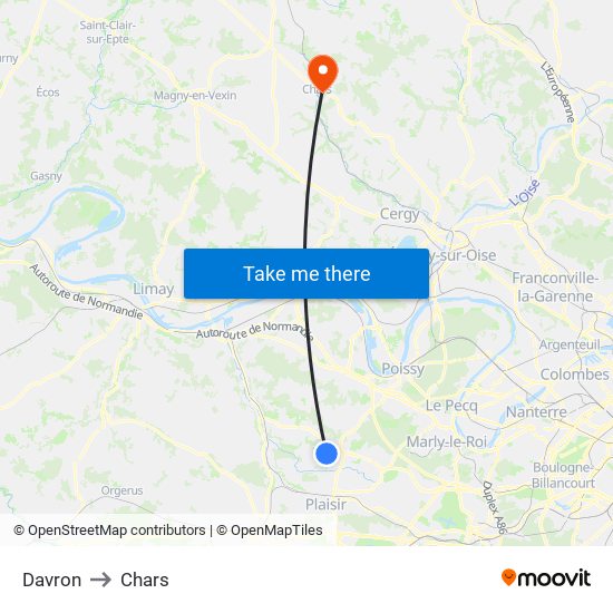 Davron to Chars map