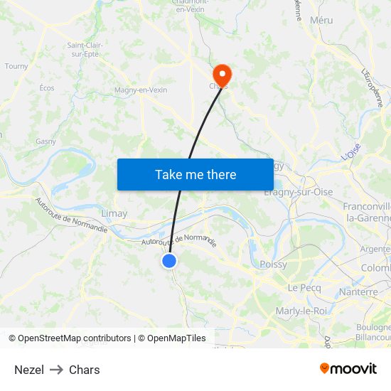 Nezel to Chars map