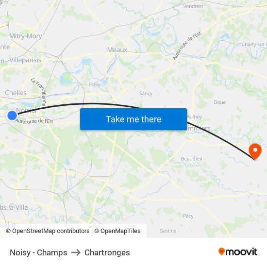 Noisy - Champs to Chartronges map