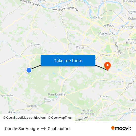 Conde-Sur-Vesgre to Chateaufort map