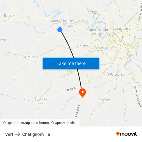 Vert to Chatignonville map