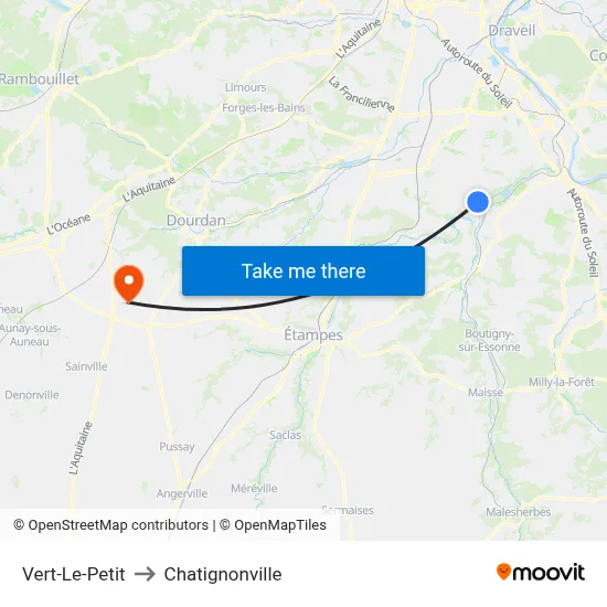 Vert-Le-Petit to Chatignonville map