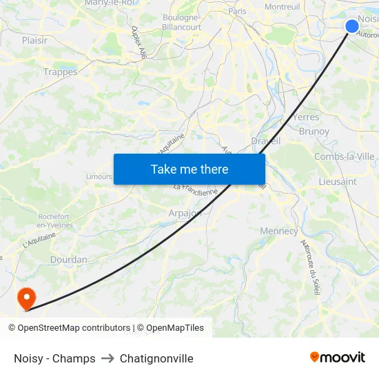 Noisy - Champs to Chatignonville map