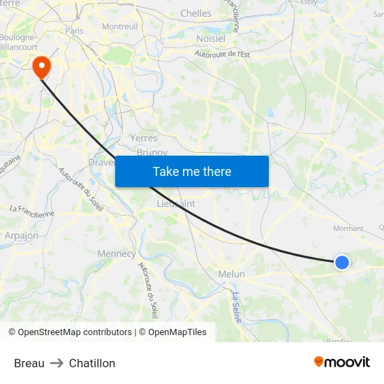 Breau to Chatillon map