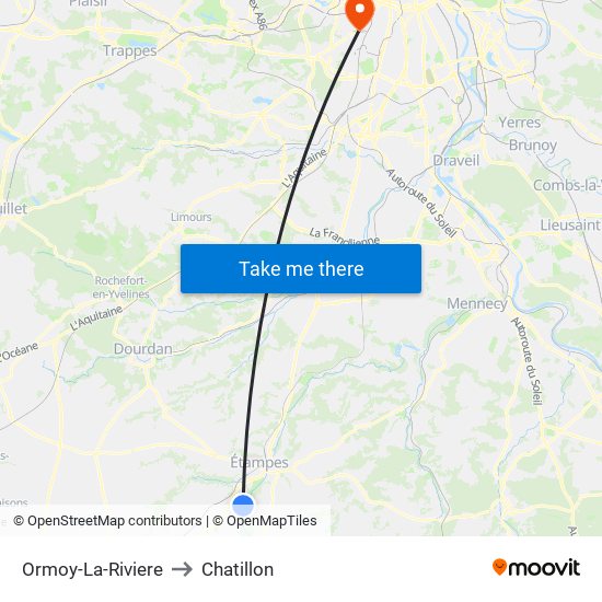 Ormoy-La-Riviere to Ormoy-La-Riviere map