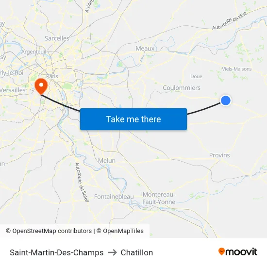 Saint-Martin-Des-Champs to Chatillon map