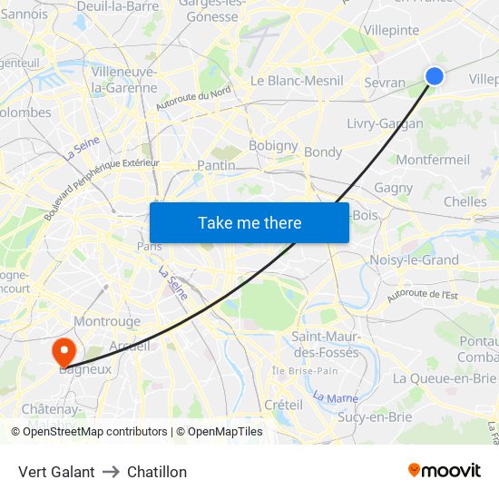 Vert Galant to Chatillon map