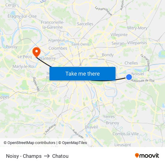 Noisy - Champs to Chatou map