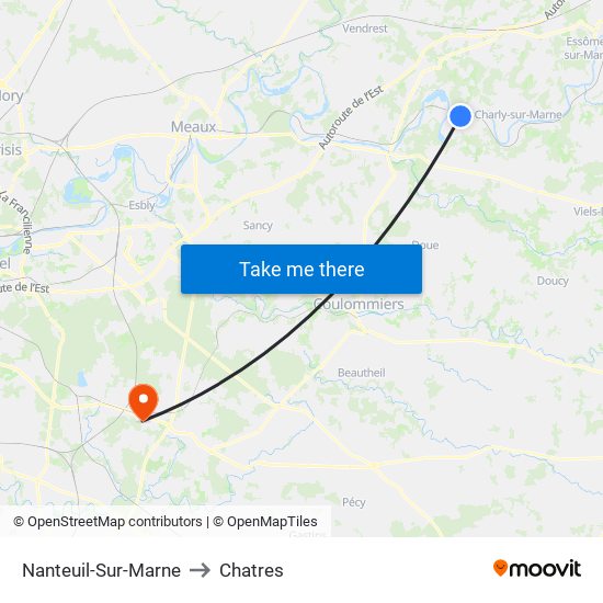 Nanteuil-Sur-Marne to Chatres map