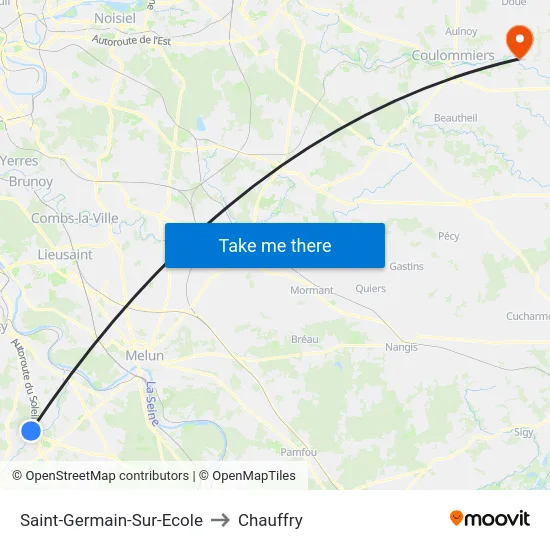 Saint-Germain-Sur-Ecole to Chauffry map