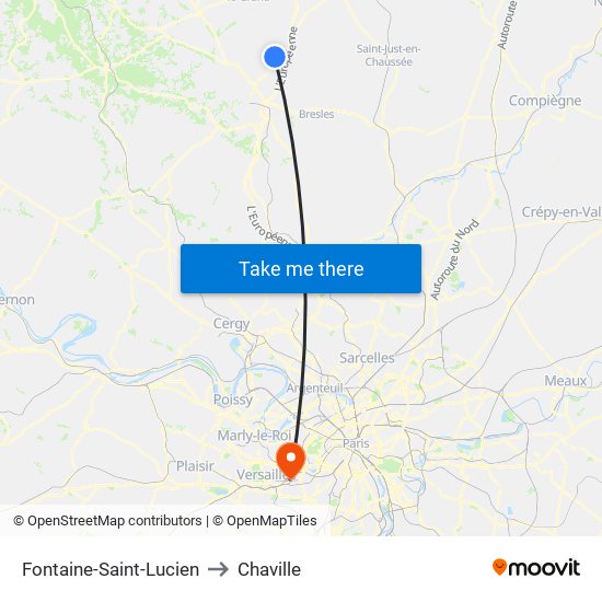 Fontaine-Saint-Lucien to Chaville map