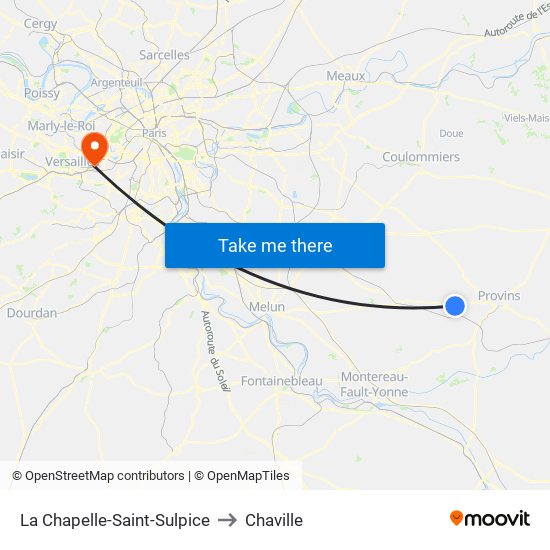 La Chapelle-Saint-Sulpice to Chaville map