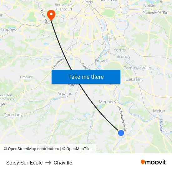 Soisy-Sur-Ecole to Chaville map