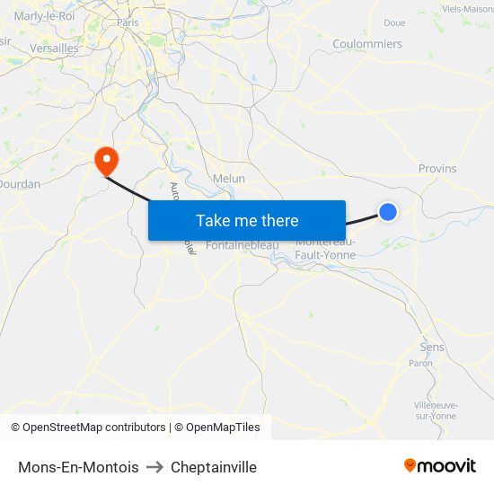 Mons-En-Montois to Cheptainville map