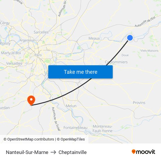 Nanteuil-Sur-Marne to Cheptainville map