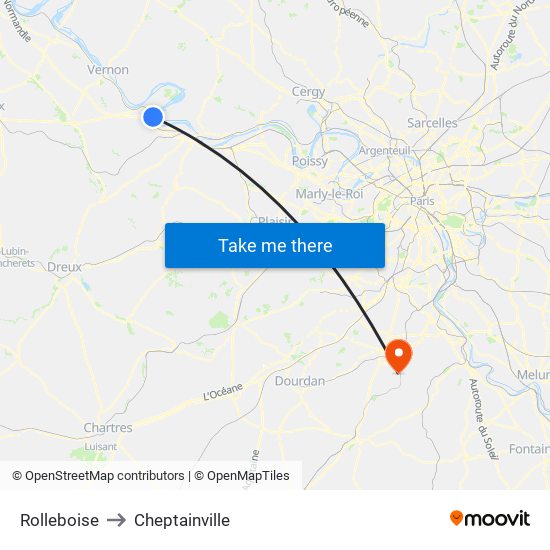 Rolleboise to Cheptainville map