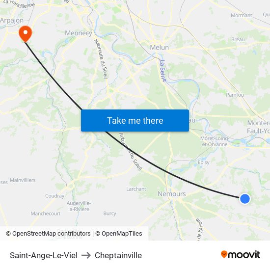 Saint-Ange-Le-Viel to Cheptainville map