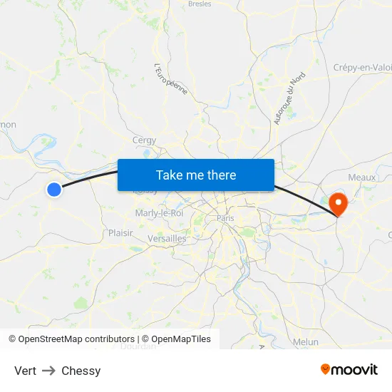 Vert to Chessy map