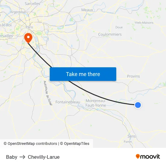 Baby to Chevilly-Larue map