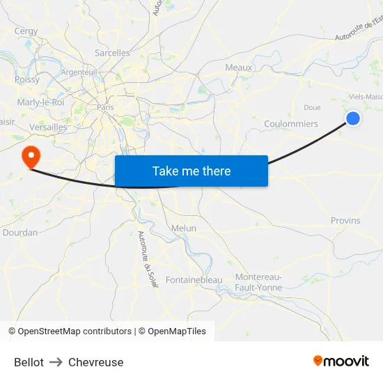 Bellot to Chevreuse map