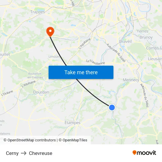 Cerny to Chevreuse map