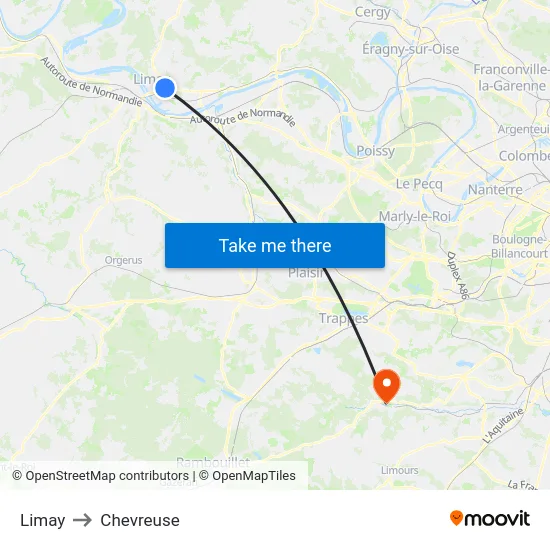 Limay to Chevreuse map