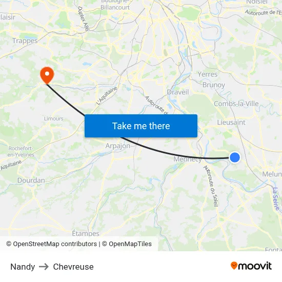 Nandy to Chevreuse map