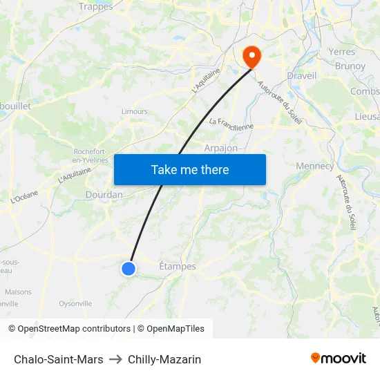 Chalo-Saint-Mars to Chilly-Mazarin map