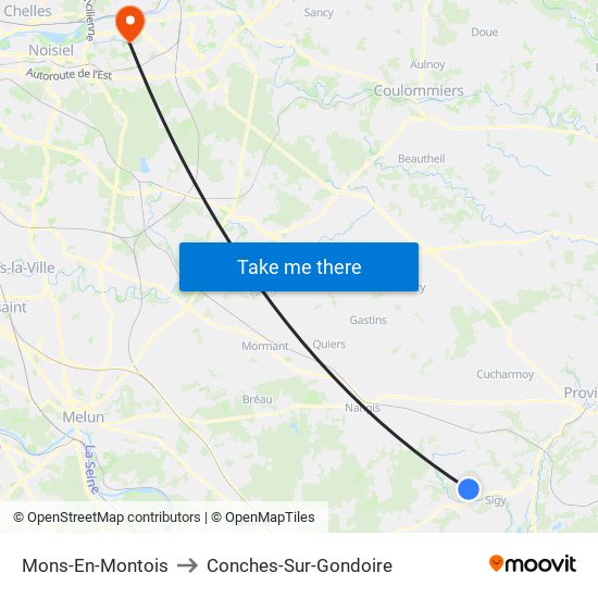 Mons-En-Montois to Conches-Sur-Gondoire map