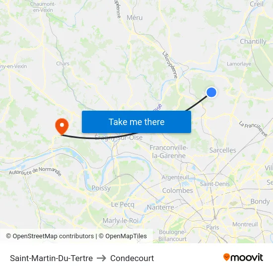 Saint-Martin-Du-Tertre to Condecourt map