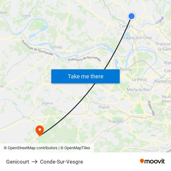 Genicourt to Conde-Sur-Vesgre map