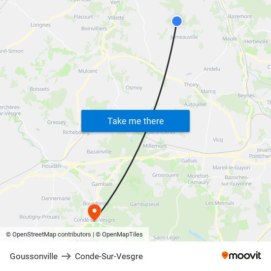 Goussonville to Conde-Sur-Vesgre map