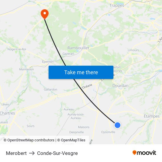 Merobert to Conde-Sur-Vesgre map