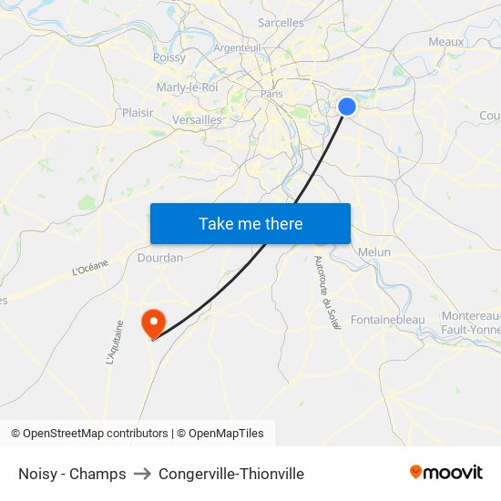 Noisy - Champs to Congerville-Thionville map