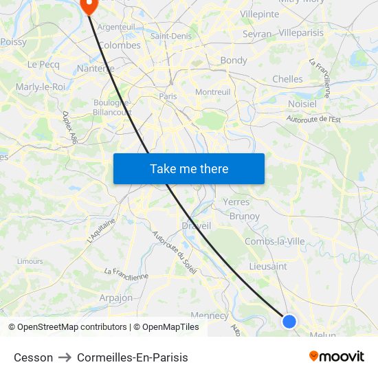 Cesson to Cormeilles-En-Parisis map