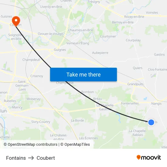 Fontains to Coubert map