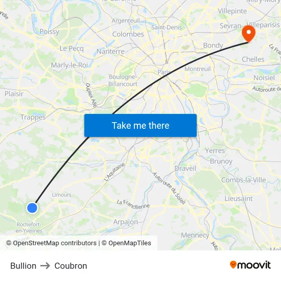 Bullion to Coubron map