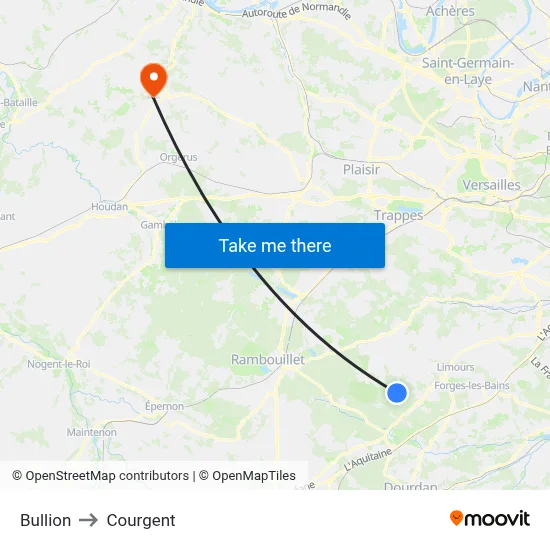 Bullion to Courgent map